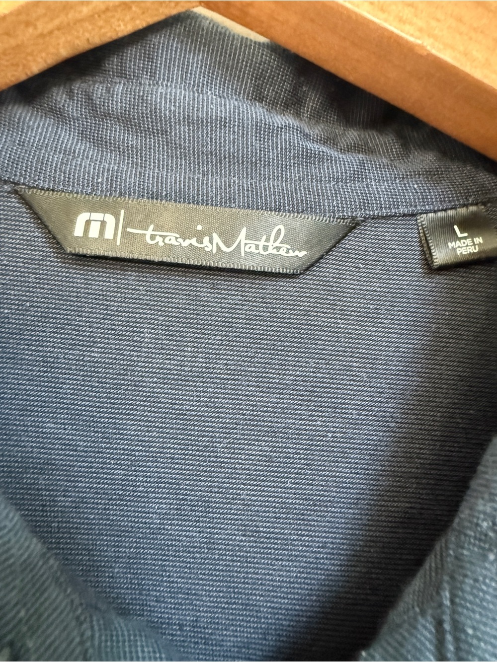 Travis Mathew Navy Blue Golf Polo - Picture 3 of 5